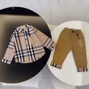 Pantalones de camisa para bebés Juegos de ropa diseñadora Juegos de ropa para niños