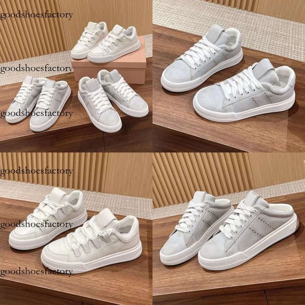 Designer Brand Italian White Casual Shoes Women Sneakers surélevés Chaussures en toile Édition originale