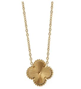 Designer merk luxe ketting enkele bloem klaver Cleef shell mode 18k gouden stalen sieraden