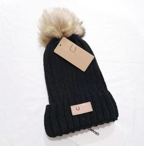 Chapéu de gorro masculino de marca de designer feminino outono e inverno pequena fragrância estilo nova moda quente all-match ug carta chapéu de malha