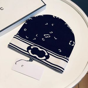 Bonnet de marque de styliste pour hommes et femmes, chapeau tricoté avec lettre C, tendance, imprimé complet, nouvelle collection automne et hiver