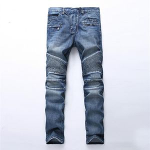 Designer marque hommes Jeans manuel pâte cristal ailes dorées noir robin jeans mens mode crime fermeture éclair pants223k