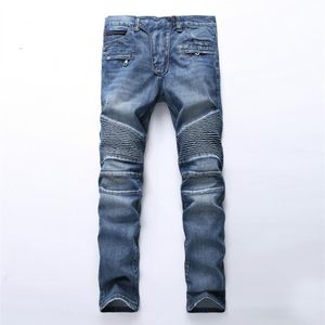 designer merk heren Jeans handleiding plakken kristal gouden vleugels zwarte robin jeans herenmode misdaad rits pants2067