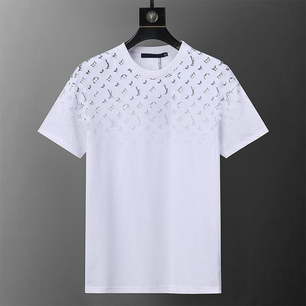 Designer Brand T-shirt pour hommes T-shirt Lettres 3D Imprimer Col rond Coton T-shirts à manches courtes Noir Blanc Mode Été Casual Hommes Femmes Couples Tees Tops
