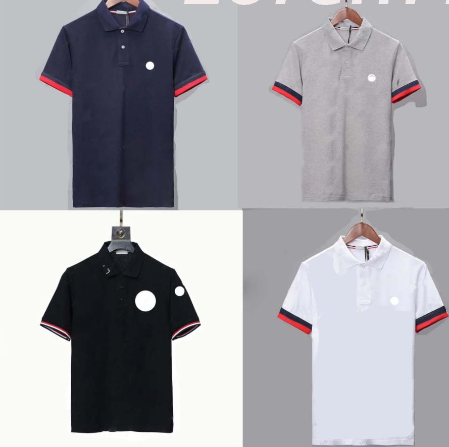 Tasarımcı marka erkek polo T gömlek yaz lüks Polos moda T-Shirt nefes kısa kollu yaka rahat üst