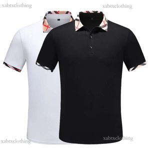 Designer Brand Mens Polos Burrberry T-shirts D'été Casual Classique Motif De Broderie Manches Courtes Pur Coton T-shirts Vêtements Pour Hommes Vêtements T-shirts Tops