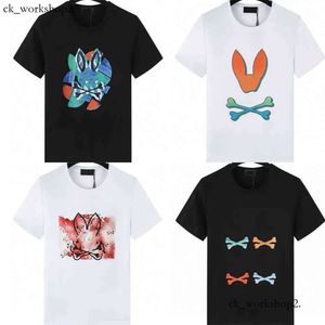 Designer Brand Mens T-shirts Skull Bunny Patroon Top Katoen O-Neck korte mouw psychotshirt print Ghost Rabbit Polo Shirt Summer Mens Luxe T-shirt 895