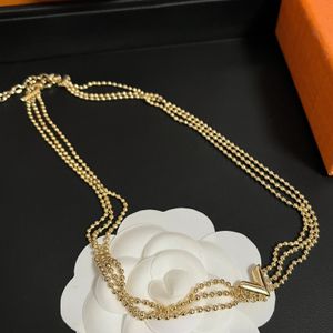 Brand de créateur Pendant Automne Accessoires de style chaud Nouveau collier de chaîne de boutique pour femmes bijoux en acier inoxydable de haute qualité