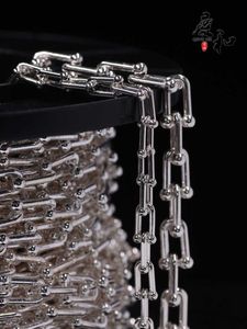 Designermerk puur zilveren S925Tiffays dezelfde stijl ketting met de hand gepolijst hoogwaardige paar handgemaakte armband U-vormige decoratie