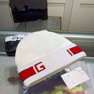 Bonnet de marque de styliste pour hommes et femmes, chapeaux en tricot chaud et extensible avec lettres à rayures, automne et hiver