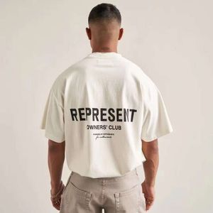 Marque de créateurs représente la mode populaire T-shirt en coton High Street Sweat-shirt T-shirt respirant hommes et femmes imprimés à motifs top t-shirts représentatifs fk