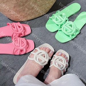 Designer Brand Sandals dames in elkaar grijpende dubbele letter Slippers Sandale Casual Party Fashion Classic Hollow Out Design
