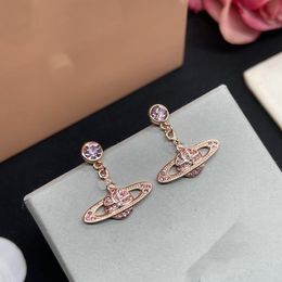 Designer Brand Stud -oorbellen Luxe vrouwen mode sieraden Saturn earing metalen parel oorbel cjeweler vrouw orecchini 3As