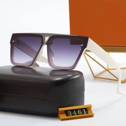 Designer merk zonnebril oversized zonnebril vierkante bril pc frame glanzende eenvoudige mode mannen en vrouwen zonnebril lichtgewicht en comfortabel