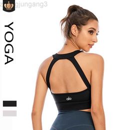 Designer-Marken-Tanktop Al Beauty zurück gerafft Fitness-Sport-Freizeitweste Stoßdämpfung rückenfreier Sport-Yoga-BH 23GG