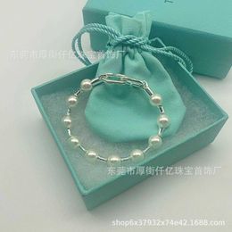 Braceuse de créateurs TFF S925 Bracelet de perle en argent sterling