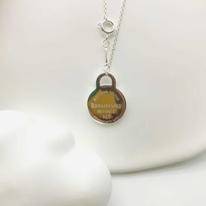 Designer Brand Tiffays 925 All Body Sterling Silver ketting hanger met geavanceerde mode veelzijdig