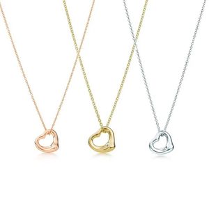 Designer Brand Tiffays 925 Sterling Silver Love Series Populaire diamanten sleutelbeen ketting Valentijnsdag Gift