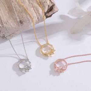 Designer Brand Tiffays ketting boetiek sieraden valentijnsdag cadeau mode mode bloemen ring hanger ontwerpgevoel