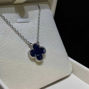 Designer merk van nieuw blauw pi de shi vier blad gras ketting armband tien bloem