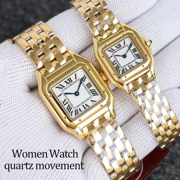 Designer Brand Watch Luxury Designer Watch Watch Watchs Watchs Femmes de haute qualité DIAMAND CEINSEL 22 ou 27 mm Fashions Gold Watchstrap Swiss Quartz Movement Woman
