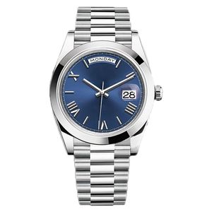 Montres de marque de designer montre pour hommes de haute qualité 8205 mouvement avancé 36 41mm cadran bleu chiffre romain couple montre saphir étanche montre de sport de loisirs avec boîte