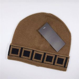 Bonnet de styliste pour hommes et femmes, chapeaux chauds avec lettres brodées, tendance, automne et hiver