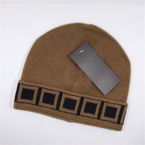 Marcas de diseñador Otoño Invierno Gorros para hombre Gorros Tendencia para mujer Letras bordadas Sombreros cálidos 258K