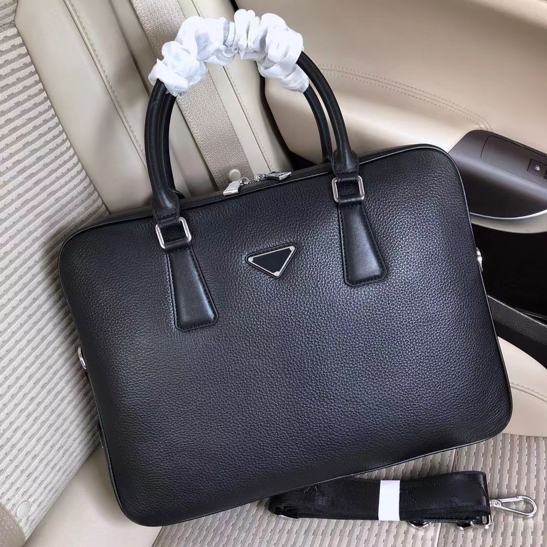 Designer Briefcases Fashion Unisex Laptop Zipper Briefcase Bag Men Computer Package Luxury Women Handbag