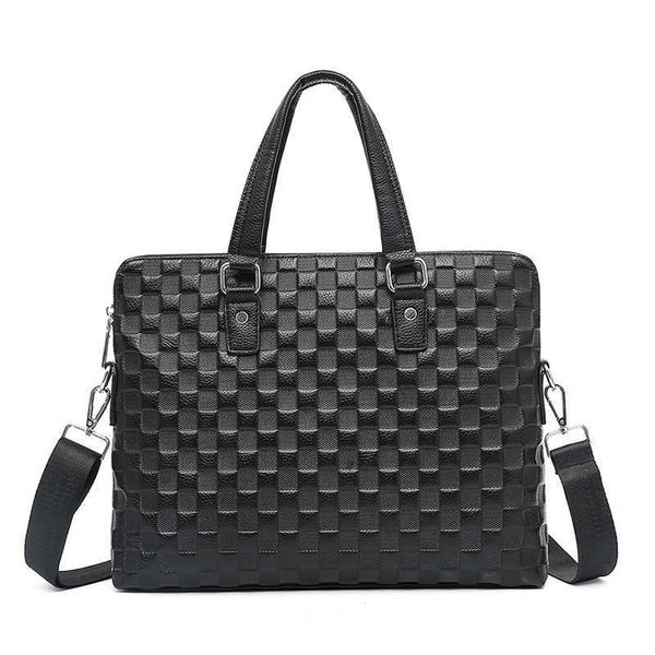 Porte-documents de styliste en cuir pour hommes, sacoches pour ordinateur portable, sac à main, sac à bandoulière, sac à bandoulière en cuir de vache pour hommes