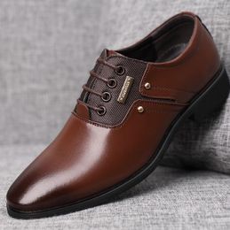 Designer-Style britannique en cuir véritable hommes Oxfords chaussures à lacets pour hommes d'affaires chaussures de mariage hommes chaussures habillées