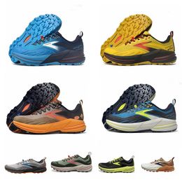 Diseñador Brooks Cascadia 16 Zapatillas para correr para hombre Hyperion Tempo triple negro blanco gris amarillo malla entrenadores al aire libre hombres mujeres casual deportes zapatillas de deporte jogging caminar