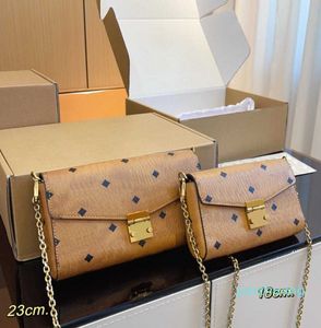 Designer -Brown Luxury Messenger Bag Chaîne Femmes Designer Sacs à bandoulière en cuir Sac à main Embrayage