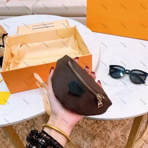 Designer Brown Mini Wallet Dames Girls Munt Portemonnee Organisator Pocket Cute Small Bag Letter Print Pols Tassen Men Zip Handtassen Wallet291N