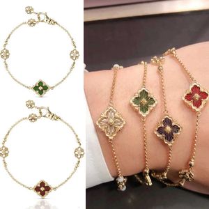 Buccellati – collier à quatre feuilles d'herbe, diamant italien brossé, Bracelet, chaîne de collier, peut être Double face, à la mode