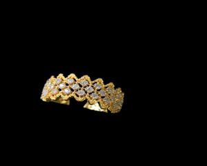 Designer Bucelatis Woman Ringswoven Creation Gold Craft Sterling Silver 925 Exquisite Classical veelzijdige Ring3152337