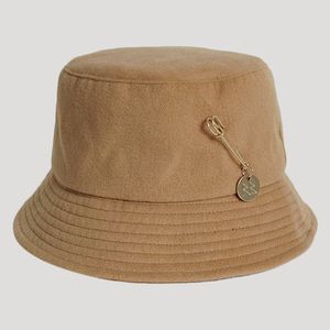 Chapeaux de seau de concepteur pour femmes Alphabet RB 100% laine taille 56-58cm automne hiver chapeaux chaud mode grand large bord chapeau décontracté luxe casquettes