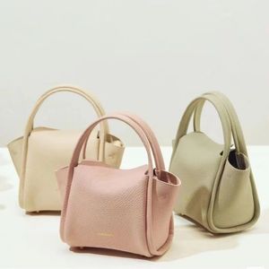 Diseñador Songmont Mini bolsos de cubo Totes de compras Cesta Bolsos cruzados Bolso de teléfono de verano Macarrón rosa