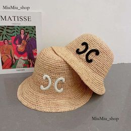 Designer emmer voor dames strikmode hand geweven pet heren zomer petten strand big rand hoeden zon emmers hoed 2304271d 8912