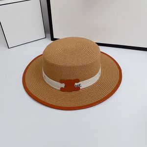 Designer Bucket for Women S Straw Fashion Hand Woven Cap Mens Summer Caps Beach Big Brim Hats Sun Buckets Hat 23891D