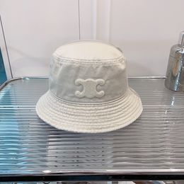 Designer seau chapeau classique broderie chapeau été soleil chapeau luxe respirant crème solaire seau chapeau tendance