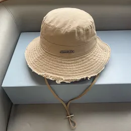 Chapeau Bob de Designer Pour Femmes Bob Chapeaux À Larges Bords Chapeau Seau De Luxe Chapeau De Plage Casquette De Protection Solaire Hommes Toile Denim Bassin Chapeaux Chapeau De Soleil D'été Chapeau À Mentonnière Ajustable