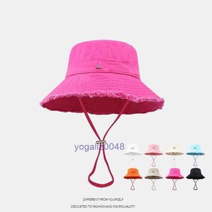 Chapeau de seau de créateur pour femmes Casquette Casquette Bob Wide Brim Hats Summer Fisherman plage de pêcheur