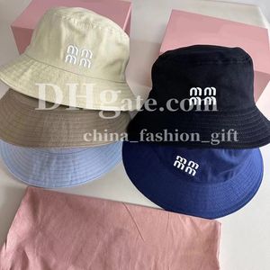 Designer Bucket Hat Letter Broidered Hat Spring Summer Fishers Casual Fishers Hat Simple Street Street Men Men Femmes Sunshade Ball Cap