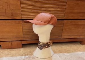Designer emmer hoed luxe modehoeden unisex lederen honkbal pet sportieve kogelcaps cool casquette bruine snapback zwarte zon hoed2852839