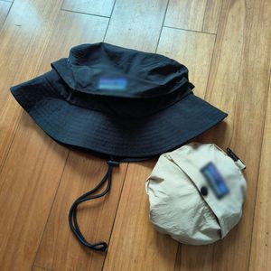 Designer emmer hoed buiten vouwen opslag zonneschad snel droog waterdichte zonnebrandcrème paar visser hoed camping cap dames modehoeden voor mannen