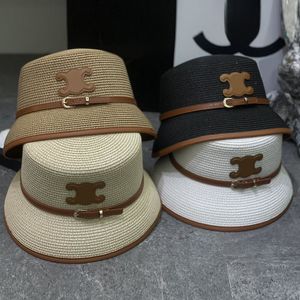 Chapeau de seau de créateur chapeau de paille le bob chapeaux pour hommes femmes casquette large rondat chapeau de créateur soleil empêchez le chapeau de seau de plage extérieur gorras