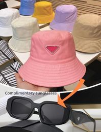Designer Bucket Hat Triangle Baseball Cap Casquette Luxe Luxe Fashion Nylon Designer Chapeaux pour hommes Classic Black White Fit Hats Designers Femmes décontractées Gorras PJ0066