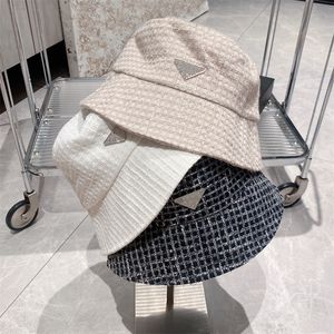 Designer Bucket Hat Women's Diamond Triangle Hat Bucket Hat Casual Fisherman Hat Summer Sunscreen Sun Hat White Baseball Hat