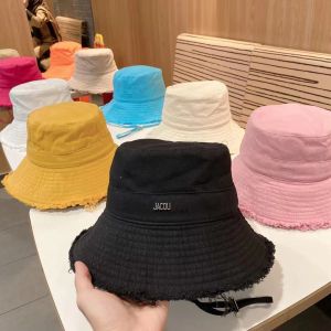 Designer emmer hoed voor vrouwen gerafeld cap casquette bob brim hoeden zomer gemonteerd visser strand